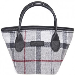barbour tartan tote bolsa