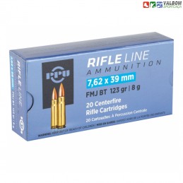 Mun. PPU 7.62x39 123gr FMJ