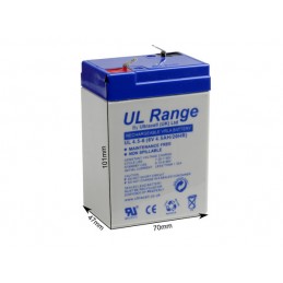 Bateria recarregável  6V...