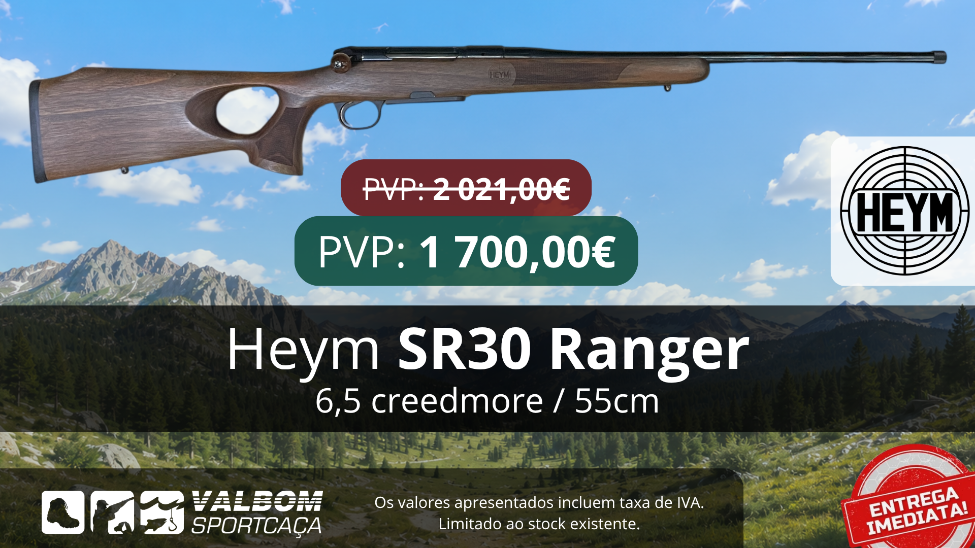 Heym SR30 Ranger 6,5 Creedmore/55cm