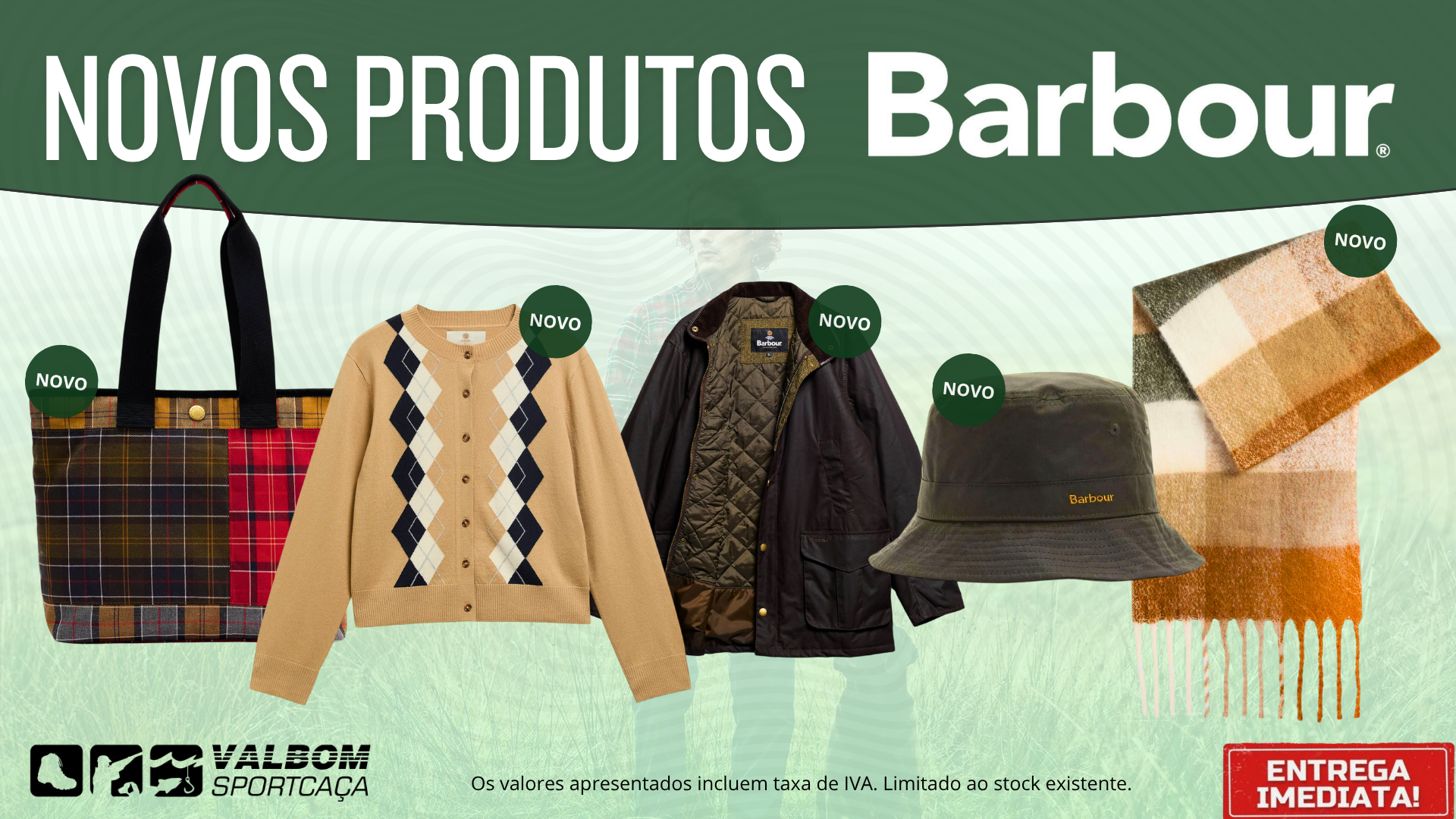 Novos produtos da Barbour