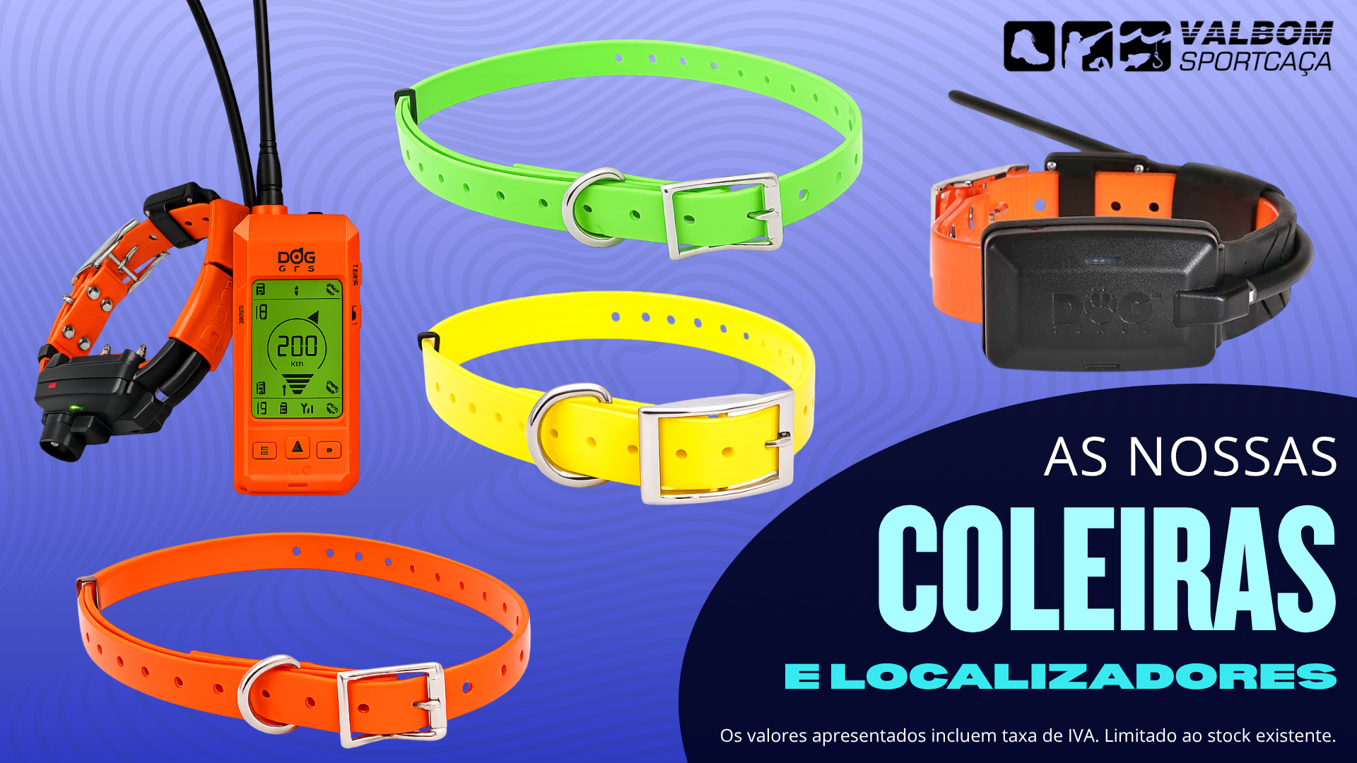 Coleiras e localizadores