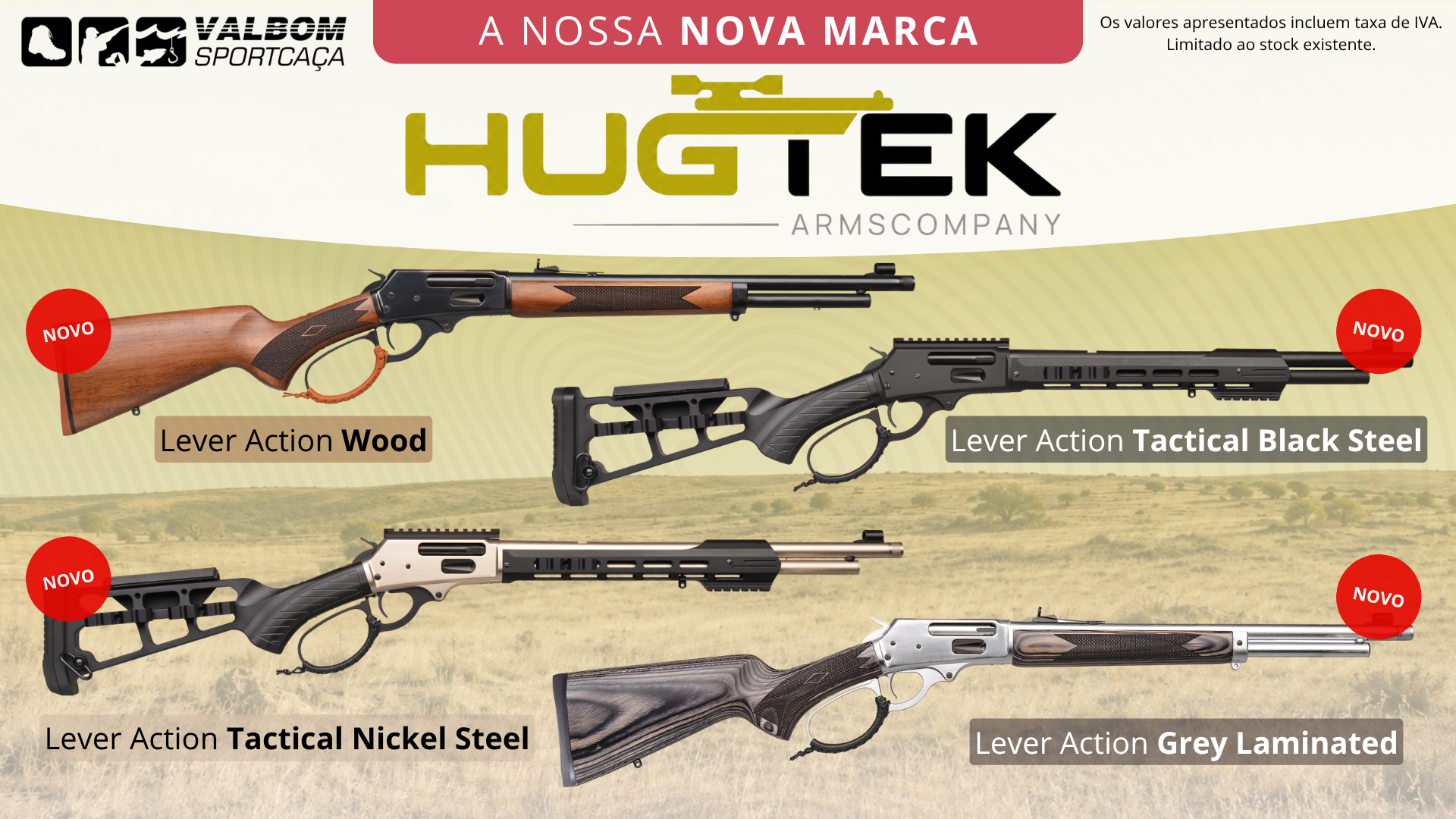 Novas armas - Hugtek